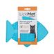 LickiMat Casper Каучуковий килимок для ласощів для котів блакитний