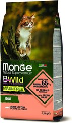 Monge Cat Be Wild Gr.Free - Сухий корм для дорослих котів з лососем 1,5 кг