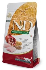 Farmina N&D Low Grain Cat Chicken & Pomegranate Adult - Низкозерновой сухой корм для взрослых кошек с курицей и гранатом 10 кг
