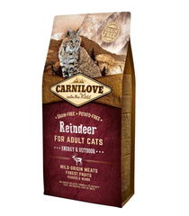 Carnilove Cat Reindeer Energy & Outdoor - сухой корм для взрослых активных кошек с мясом северного оленя 6 кг
