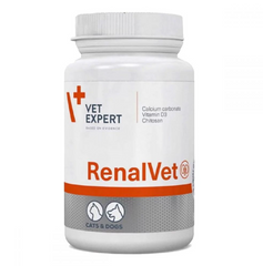 VetExpert RenalVet - Вітамінний комплекс для собак і кішок з симптомами хронічної ниркової недостатності 60 таблеток