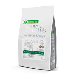 Nature's Protection Superior Care White Dogs Insect All Sizes and Life Stages - Сухой корм для собак с белой шерстью всех размеров и стадий развития с белком насекомых 4 кг