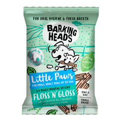 Barking Heads Floss N Gloss - Лакомство для ухода за зубами собак мелких пород 100 г