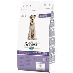 Schesir Dog Medium Mature ШЕЗІР ЛІТНІХ СЕРЕДНІХ КУРКА сухий монопротеїновий корм для літніх або малоактивних собак середніх порід 3 кг