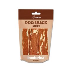 Inodorina dog snack stripe pollo лакомство для собак куриные полоски 80 г