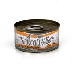 Vibrisse Консерва для кошек курица с креветками в соусе, 70г