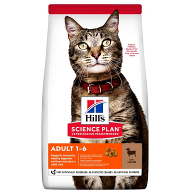 Hill's Science Plan Feline Adult Lamb - Сухий корм для дорослих котів з ягням 10 кг