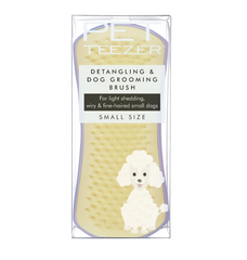 Pet Teezer Detangling & Dog Grooming Brush - Щітка жовто-бузкова для розплутування шерсті собак