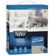 Reflex - бентонитовый наполнитель для чувствительных кошек без запаха 6 л