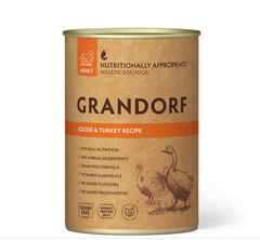 Grandorf Goose and Turkey - Грандорф консервы для собак с гусям и индейкой 400 г