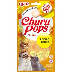 INABA Churu Pops - Лакомство для кошек с курицей 4 x 15 г