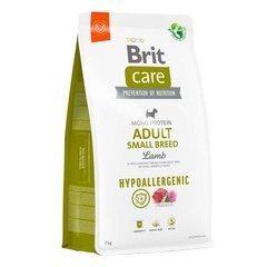 Brit Care Hypoallergenic Adult Small Breed - Сухой монопротеиновый корм для собак малых пород с ягненком 7 кг