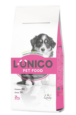 L-ÚNICO Puppy - Лунико сухой комплексный корм для щенков от 6 недель до 1 года 14 кг