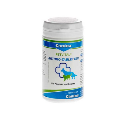 Canina Petvital Arthro-Tabletten - Добавка для суглобів собак та котів 60 таблеток
