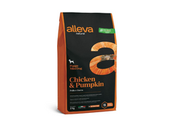 Alleva Natural Puppy Chicken & Pumpkin Mini - Сухий корм для цуценят дрібних порід з куркою та гарбузом 2 кг