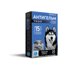 Антигельм Trio таблетки для собак и кошек 20 шт