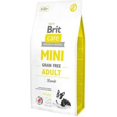 Brit Care Mini Grain Free Adult Lamb - Беззерновий сухий корм для собак дрібних та мініатюрних порід з ягням 7 кг