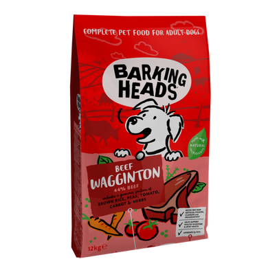 Barking Heads Beef Waggington - Баркинг Хедс сухой корм для собак всех пород с говядиной и рисом 12 кг