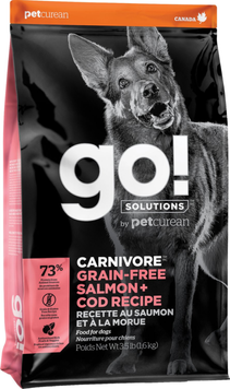 Сухий беззерновий корм для собак Go! Solutions Carnivore SALMON & COD з лососем та тріскою, 1,6 кг