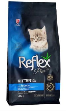 Reflex Plus Kitten Cat Food with Salmon - Рефлекс Плюс сухий корм для кошенят з лососем 1,5 кг