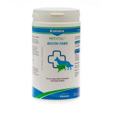 Canina Petvital Biotin Tabs - Біологічно активна добавка з біотином для шкіри та шерсті собак та котів 50 таблеток