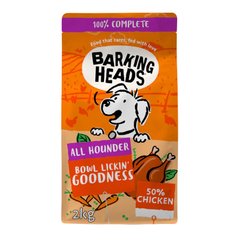 Barking Heads All Hounder Bowl Lickin' Goodness Chicken - Баркинг Хедс сухой корм для собак всех пород с курицей 2 кг