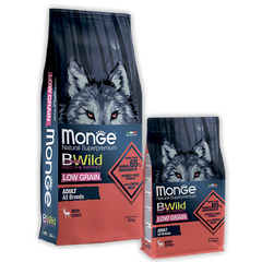Monge BWild Low Grain All Breeds Adult Deer - Низькозерновий корм для дорослих собак з олениною 15 кг