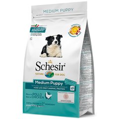 Schesir Dog Medium Puppy ШЕЗІР ЦУЦЕНЯ СЕРЕДНІХ КУРКА сухий монопротеїновий корм для цуценят середніх порід 3 кг