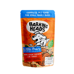 Barking Heads Bowl lickin' Chicken and Turkey Wet - Баркинг Хедс пауч для собак с курицей, индейкой, овощами и зеленью 150 г