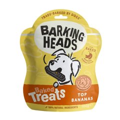 Barking Heads Baked Treats "Top Bananas" - Лакомства-печенья с бананом и арахисовым маслом 100 г