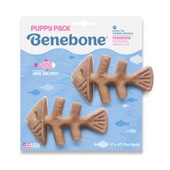 Benebone Puppy Pack Fishbone - Набір з двох жувальних іграшок для собак зі смаком лосося