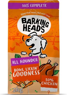 Barking Heads All Hounder Bowl Lickin' Goodness Chicken - Баркинг Хедс сухой корм для собак всех пород с курицей 18 кг