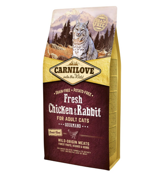 Carnilove Fresh Chicken & Rabbit for cat - Сухий корм для дорослих котів з куркою та кроликом 6 кг