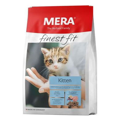 MERA Finest fit Kitten - Сухий корм для кошенят зі свіжим м'ясом птиці та лісовими ягодами 400 г