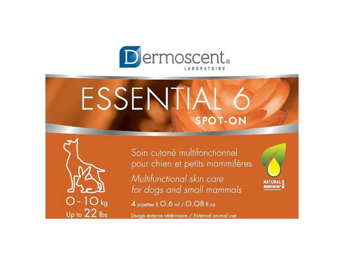 Dermoscent Essential 6® spot-on капли для кожи и шерсти для собак 0-10 кг - 0,6 мл, 1 пипетка