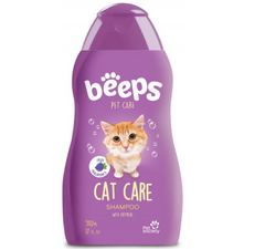 Beeps Cat Care Shampoo - Шампунь для котів з екстрактом вівсяних пластівців та ароматом винограду 502 мл