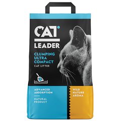 Cat Leader Clumping Wild Nature КЭТ ЛИДЕР АРОМАТ ДИКОЙ ПРИРОДЫ ультракомкующийся наполнитель в кошачий туалет 5 кг