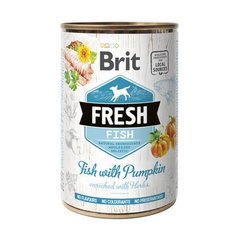 Brit Fresh Fish with Pumpkin - Влажный корм с кусочками свежей рыбы и тыквой, 400 г
