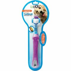 Triple Pet EZ Dog Three Sided Toothbrush for Large Dog Breeds Трехсторонняя зубная щетка для крупных пород собак.