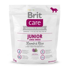 Brit Care Junior Large Breed Lamb and Rice - Сухий гіпоалергенний корм для цуценят та юніорів великих порід з ягням та рисом 1 кг
