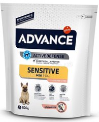 Advance Dog Mini Sensitive - Корм для собак малых пород с чувствительным пищеварением с лососем и рисом