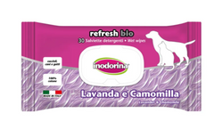 Inodorina Refresh Bio Lavanda e Camomilla вологі серветки з ароматом лаванди та ромашки 30 шт