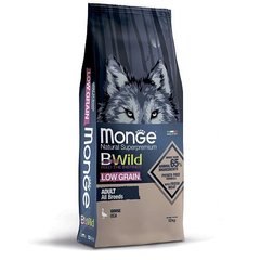 Monge BWild Low Grain All Breeds Adult Goose - Низкозерновой корм для всех пород собак с гусем 15 кг