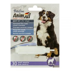 AnimAll VetLine spot-on - Краплі від бліх, волосоїдів та кліщів для собак вагою від 30 до 40 кг