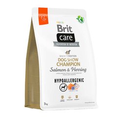 Brit Care Dog Hypoallergenic Dog Show Champion - Сухой корм для выставочных пород собак с лососем и селедкой 3 кг