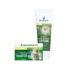 DERMagic Feline Organic Shampoo Bar Rosemary & Skin Rescue - Твердий органічний шампунь з розмарином та лосьйон при алергіях, лупі, свербіні