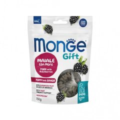 Monge Gift Dog Puppy and Junior Growth Support - Ласощі для цуценят, свинина з ожиною 150 г