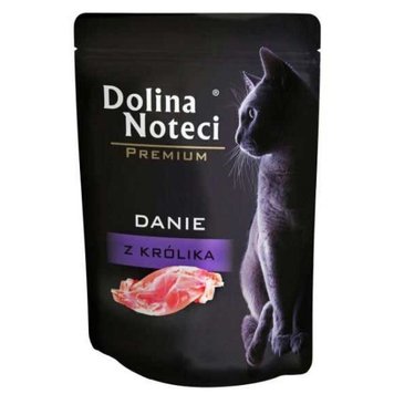 Dolina Noteci Premium Полнорационный влажный корм для котов с кроликом, 85 г