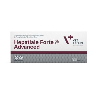 VetExpert Hepatiale Forte Advanced - Комплекс для улучшения работы печени для собак и кошек 30 шт