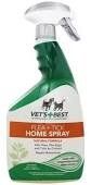 VET`S BEST Natural Flea and Tick Home Spray Универсальный спрей от блох и клещей для ковров 945 мл